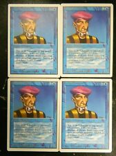 Vintage MTG Unlimited (4) Prodigal Sorcerer Blue Common Cards Excellent NM