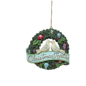 Jim Shore Christmas Together Wreath - Hanging Ornament 6011676 NEU für 2022 - Bild 1 von 1