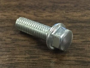 1EA NEW CHROME 6MM BOLT WITH 8MM HEX HEAD X 20MM LONG THREADS (332E) - Picture 1 of 1