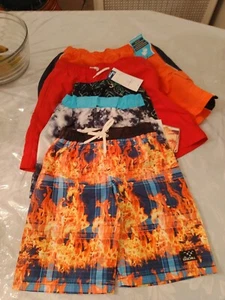 NEW BOYS ASST DESIGNS BATHING SUIT ..LOT OF 2 PAIRS - Picture 1 of 2