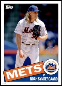 Noah Syndergaard 2020 Topps 1985 35th Anniversary 5x7 #85-67 14/49 Mets