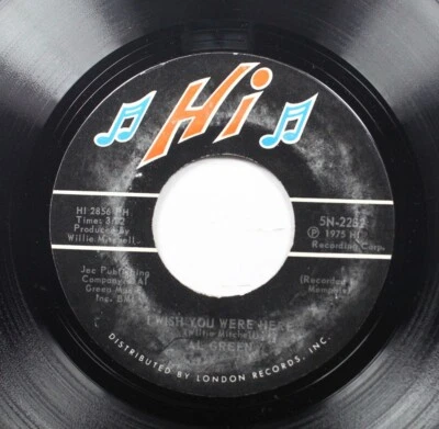 Soul 45 Al Green - I Wish You Were Here / L-O-V-E (Love) On Hi Recording Corp - Image 1 of 2
