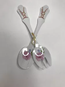 The Prairie Melamine Easter Salad Server Set •New - Picture 1 of 7