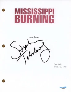 Stephen Tobolowsky "Mississippi Burning" Signed Autograph Movie Script ACOA COA - Picture 1 of 1