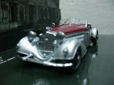 WOW EXTREMELY RARE Horch 855 Spec Roadster Duo 1938 Silver R 1:43 Minichamps-853 - Image 1 of 3