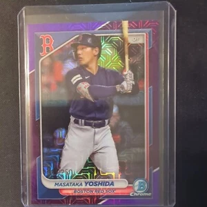 2024 Bowman Chrome Masatka Yoshida Purple Mojo Refractor #5 /250 - Picture 1 of 2