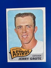 1965 topps baseball #504 Jerry Grote Houston Astros EX+