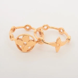 Louis Vuitton Yellow Gold Monogram Idylle Blossom Stacking Band Set LOU745330 - Picture 1 of 6