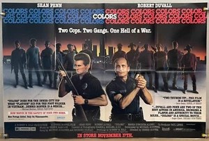 FARBEN FF ORIGINAL VIDEO FILM POSTER DENNIS HOPPER SEAN PENN ROBERT DUVALL 1988 - Bild 1 von 2