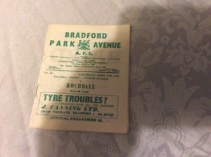 1964/5 DIV 4 BRADFORD PARK AVENUE V LINCOLN CITY 7 - Picture 1 of 1