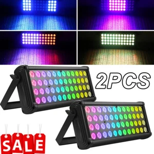 2PCS 48LED 200W Wall Wash Light Bar RGBW DMX Effect Party Stage Lighting Washer - Picture 1 of 19