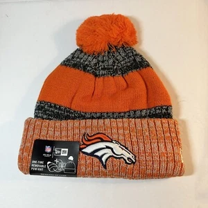 Cappello Denver Broncos NFL New Era invernale in maglia berretto foderato in pile taglia unica nuovo con etichette - Foto 1 di 9