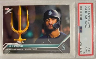 JULIO RODRIGUEZ 2023 Topps Now #151 PSA 9 Seattle Mariners J-ROD Trident 🔱  - Image 1 of 2