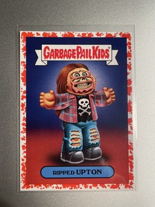 2019 Garbage Pail Kids We hate the 90's Red Ripped Upton #5b of 9  46/75 Fashion