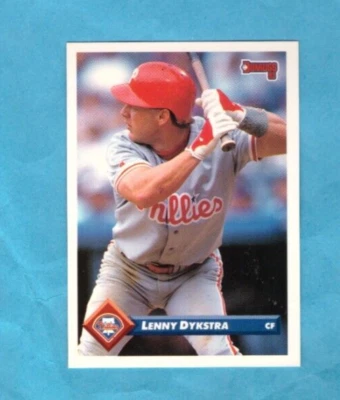 1993 Donruss Baseball card #544 Lenny Dykstra Phillies - Image 1 of 2