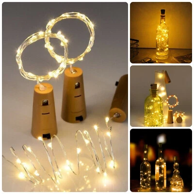 Tappo luci LED per bottiglia decorazioni 3 pezzi Atmosfera romantica - Immagine 1 di 4