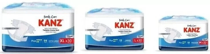 KANZ Einwegwindeln Erwachsene Unisex 30er - Disposable Adult Diapers 30s