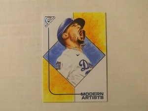 2021 Topps Gallery Modern Artists Blue Parallel Card of Mookie Betts -Dodgers - Picture 1 of 1
