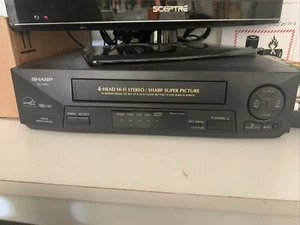 SHARP VHS PLAYER &DISNEY TAPES & TAPE REWINDER - CABLES & 20 DISNEY VHS TAPES! - Picture 1 of 22
