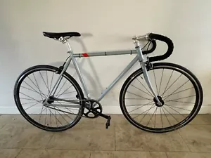fuji track fixed gear bike gray S 52 cm all original fixie bicycle - Picture 1 of 11