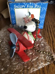 NIB Peanuts Collection Snoopy Fan Pull Red Baron, Rare & Hard To Find NEW - Picture 1 of 4