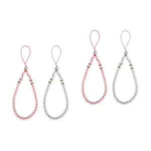 2 Pack Handy Lanyard Schlüsselband Aus Telefonperlen Telefonzubehör - Zdjęcie 1 z 12