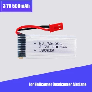3.7V 500mAh Li-po battery for JJRC H37 JXD 523 wltoys V966 V977 V930 Q282 E50 RC - Picture 1 of 5