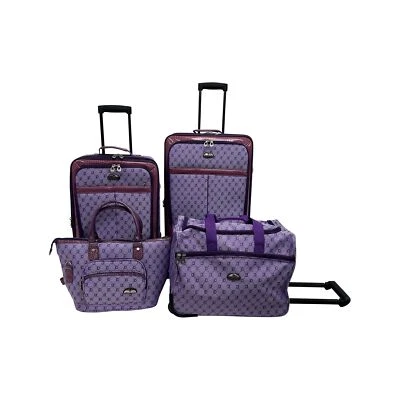 American Flyer Luggage Signature 4 Piece Set, Light Purple, One Size - Image 1 of 4