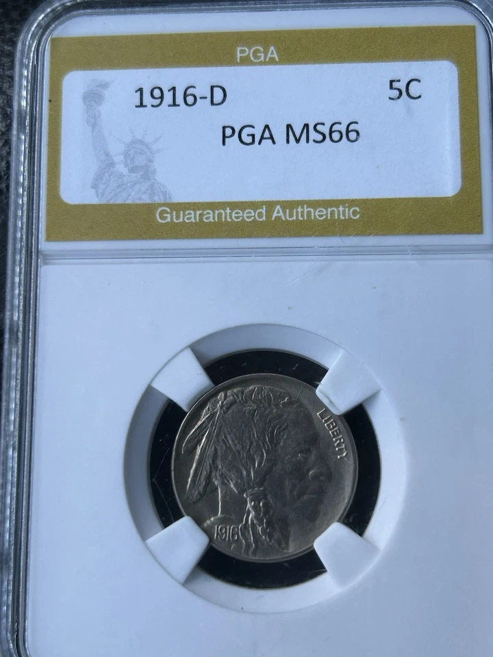 Moneda de níquel búfalo 1916-D escasa semillave Foto 1 de 4
