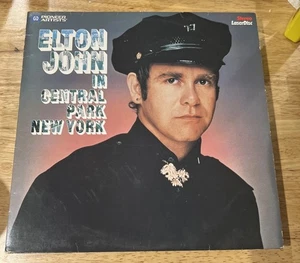 Elton John In Central Park New York Laserdisc LD 1980 - Picture 1 of 4