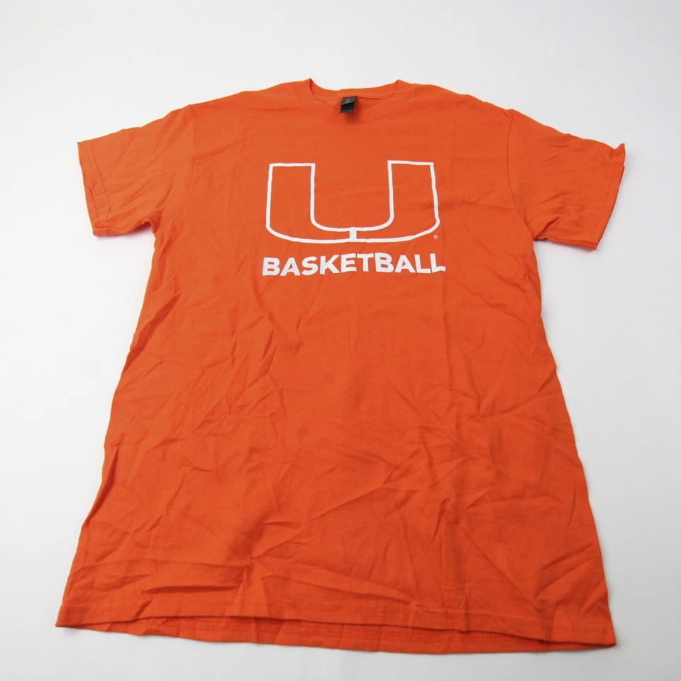 Miami Hurricanes Gildan Ultra Cotton Short Sleeve Shirt Men's Orange Used - Image 1 of 1