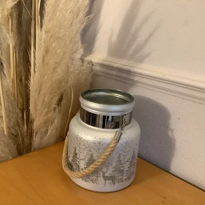 HOME DESIGN Frosted Forest Candle Light Display (20cm) Christmas Lantern - Image 1 of 4