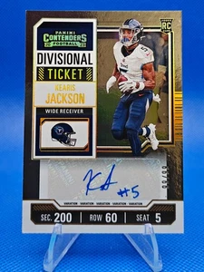 🔵 2023 Panini Contenders KEARIS JACKSON Divisional Ticket Auto /99 RC #160 - Bild 1 von 2