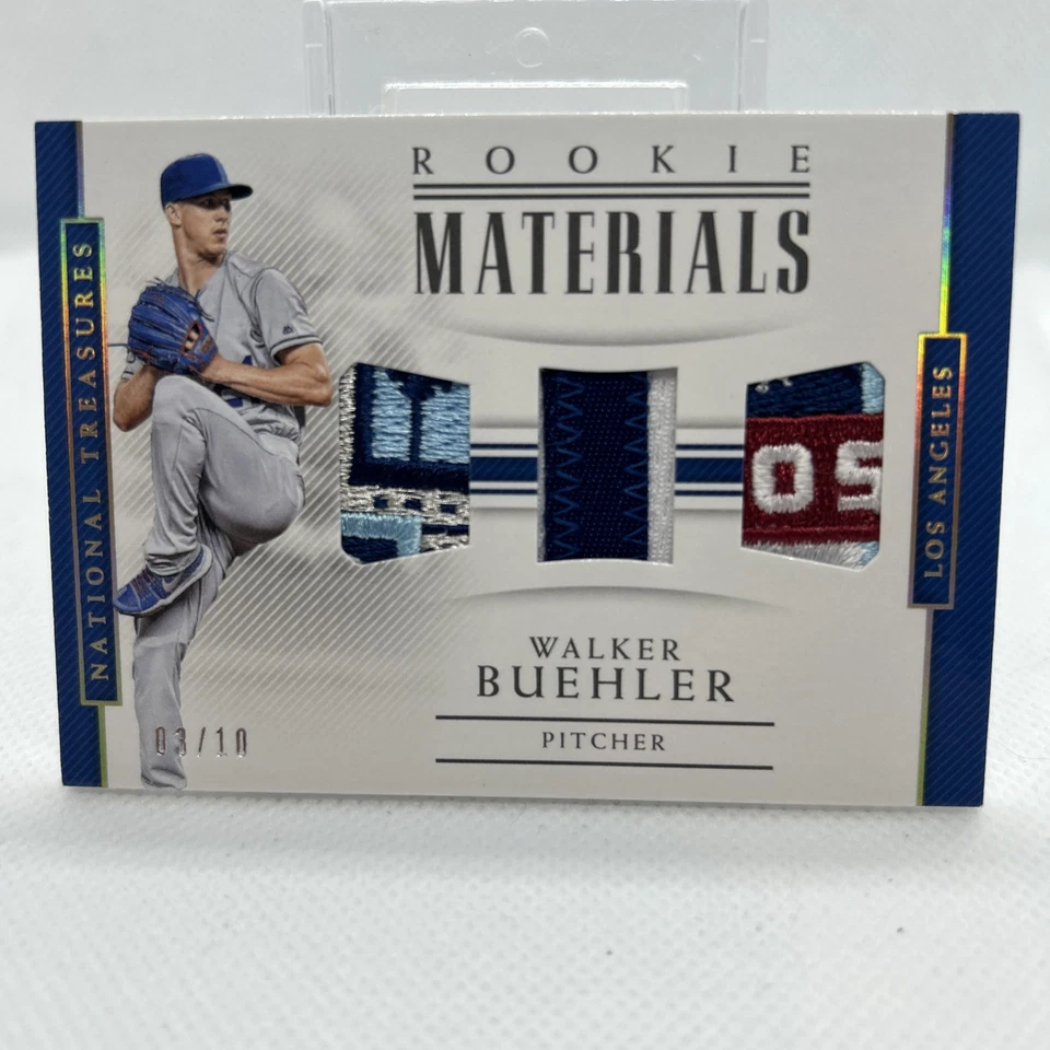 2018 Panini Rookie Materials Walker Buehler # 3/10 Foto 1 de 3