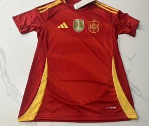 Spain Royal Spanish Football Federation Adidas Womens Jersey X-Small Retail $100 - Picture 1 of 16