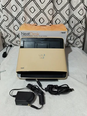 Neat Desk ND-1000 Desktop Color Document Scanner Digital Filing System Beige - Image 1 of 4