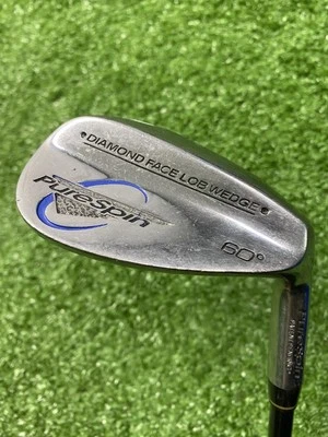 Pure Spin Diamond Face Lob Wedge 60* / RH / Steel ~36.5"/ NEW GRIP/ xx7086 - Image 1 of 4