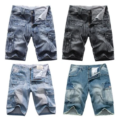 Pantalones Cortos de Carga FOX JEANS Nelson Denim para Hombre TALLA 32-44 Foto 1 de 4