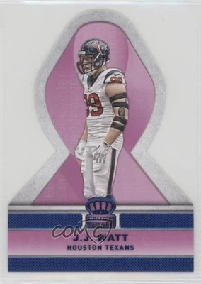 2015 Panini Crown Royale Pink Ribbons Die-Cuts Blue JJ Watt #PR4 - Image 1 of 2