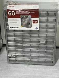 Stack-On Hardware & Craft Storage Cabinet 60 Drawer Organizer Made In USA  - Picture 1 of 5