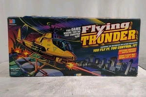 Vintage Milton Bradley Flying Thunder Helicopter Game Almost Complete *READ* - Picture 1 of 10