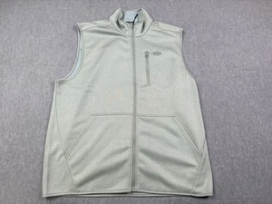 AFTCO AFTech Vest Mens Large Light Green Full Zip Mock Fishing Adventure Stretch - Picture 1 of 15