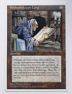 ►BIBLIOTHEK VON LENG ►UNLIMITIERT 1995 4.EDIT ►NM ►ARTEFAKT ►MAGIC MTG Library - Bild 1 von 2