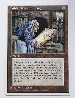 ►BIBLIOTHEK VON LENG ►UNLIMITIERT 1995 4.EDIT ►NM ►ARTEFAKT ►MAGIC MTG Library - Bild 1 von 2