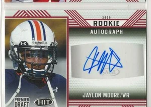 JAYLON MOORE 2020 SAGE Premier Draft Low RED AUTOGRAPH auto UT MARTIN - Picture 1 of 1