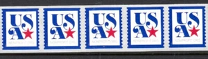 USA PNC SC# 5172 USA & STAR 5c.NONPROFIT ORG SPACE SELF ADHESIVE MNH - PL# P111 - Picture 1 of 1