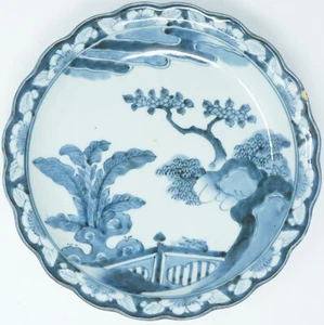 Keramik Teller Edo-Meiji Ära Koimari-Gefärbt Antik Original aus Japan 0117D2 - Bild 1 von 11