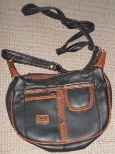 M.C. Marc Chantal Handtasche Umhängetasche schwarz braun guter Zustand - Bild 1 von 4
