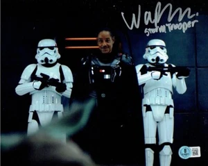 Warren Proulx Jr. Foto autografiada de 8x10 de The Mandalorian Storm Trooper/Beckett- - Imagen 1 de 1