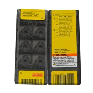 WNMG080404-PF 4425 Carbide insert WNMG431-PF 4425 CNC Lathe Turning Tool 10PCS - Picture 1 of 3